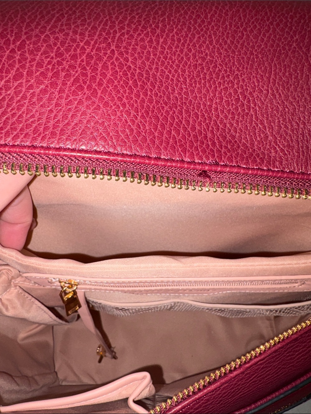 Poppy & Peonies Commuter Backpack and The Lunch Bag in Berry Work/School/Travel - Picture 6 of 16